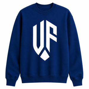 Sweat-shirt à col rond pour homme avec logo UP blanc imprimé, coupe classique, pull décontracté en molleton, style automne - Product Image 2