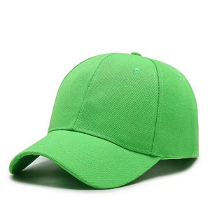 Casquette de baseball unisexe verte à 6 panneaux, couleur unie, en sergé de coton, ajustement réglable, chapeau décontracté pour adultes, à porter en toutes saisons - Product Image 4