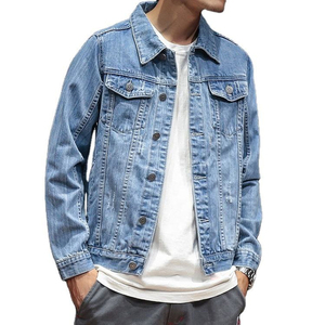 Vestes en jean pour hommes, prix de gros, haute qualité, manches longues, coupe-vent, respirantes, style hip-hop, pour l'hiver - Product Image 3