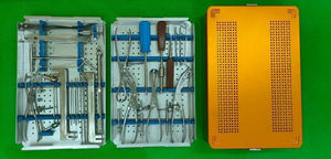Kit d'instruments orthopédiques pour grands fragments certifié ISO13485 et approuvé CE, en acier inoxydable, avec étui graphique, pour chirurgie traumatique manuelle - Product Image 5