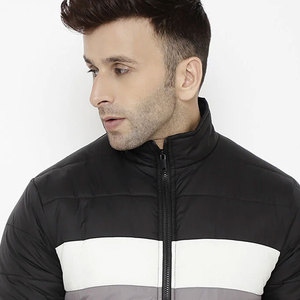Chaquetas acolchadas de poliéster impermeables para hombre de High Street, diseño personalizado con capucha, servicio OEM de Pakistán. - Product Image 5