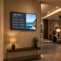 Affichage numérique mural pour ascenseur d'hôtel, écran LCD mural de 43 pouces pour la signalisation numérique dans les hôtels