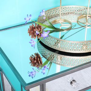 Consolle con Specchio e Tre Cassetti, Tavolo da Toeletta - Product Image 3