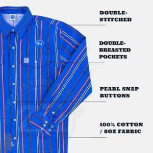 Chemises de travail uniformes à manches longues en coton soudé FRC, protection thermique niveau 300-500°C, pour usage en construction, très demandées aux États-Unis - Product Image 3