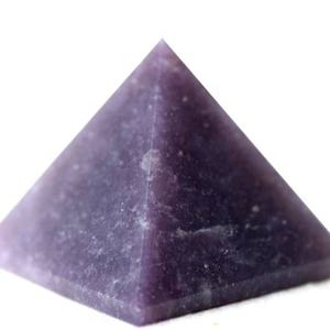Pirámide de cristal de lepidolita al por mayor con acabado pulido hermosa decoración de meditación para el hogar para Feng Shui amor energía curativa - Product Image 1