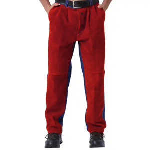 Equipo de Protección Personal, Pantalones de Soldadura de Cuero Vacuno Ignífugo, Uso Industrial, Poliéster Resistente al Calor - Product Image 2