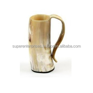 High Grade Buffalo Cow Horn <b>Mugs</b> Fully Antique Design <b>Mug</b> for Beer Drinking Indoor Decor Unique Material Design Drinking <b>Mug</b> - Product Image 4