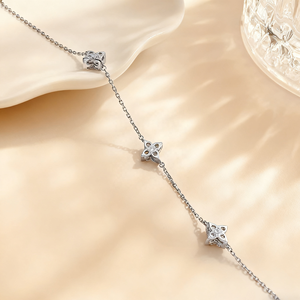 Diamant rond CVD de 0,30 carats cultivé en laboratoire avec bracelet tennis en or blanc 18 carats pour femme, bijoux pour occasions spéciales - Product Image 1