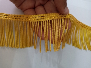 Customized Handmade Silver Mylar Wire Plated Bullion Fringe Trim Eco-Friendly DIY Multi-Purpose Luxury Rhinestone Mesh - Product Image 4