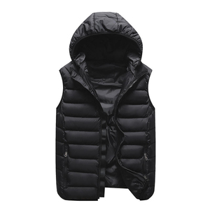OEM Custom Logo Winter Solid Outdoor <b>Men's</b> Quilted Puffer Down Gilet Freestyle Streetwear Warm Puffer <b>Vest</b> for <b>Men</b> - Product Image 3