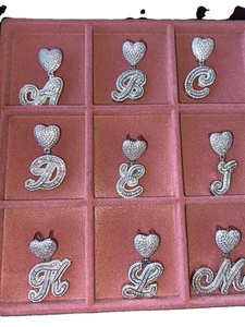 จี้หัวใจเริ่มต้นพร้อมเชือกโซ่สร้อยคอสแตนเลสกล่องเครื่องประดับฮิปฮอปของขวัญสำหรับเธอ - Product Image 3