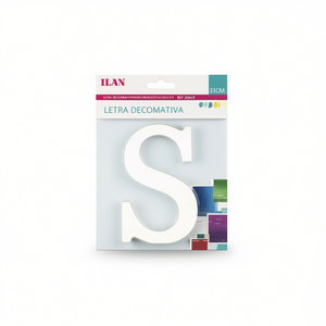 Ilan Lettera Decorativa S 11Cm Bianca Arte Murale Decorazione Casa - Product Image 2