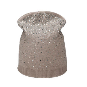 Wholesale Colorful Knitted <b>Hat</b> With Rhinestone Jacquard <b>Beanies</b> New Plain Knitted <b>Hat</b> With Custom Logo Fall Winter <b>Beanies</b> - Product Image 6