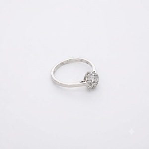 Wholesale Pear & Round Cut Lab Created Diamond Engagement <b>Ring</b> IGI Certified Elegant Halo Style Gold <b>Ring</b> 10K 14K 18K Solid Gold - Product Image 1