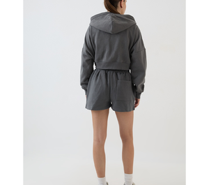 2026 Women Set Summer Fashion Clothing Breathable Cotton Polyester Oversized Hoodie& Shorts Gym <b>Running</b> Sportswear - Product Image 6