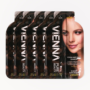 Tinte para el cabello coreano de 5 minutos, cubre canas, baja irritación, 5 aplicaciones, marrón oscuro, 1 unidad - Product Image 6