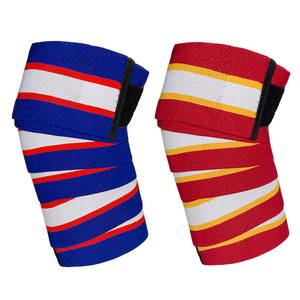 Vendas elásticas para rodillas de levantamiento de pesas al por mayor, para entrenamiento de sentadillas en gimnasio, con logo personalizado, fabricante OEM - Product Image 6