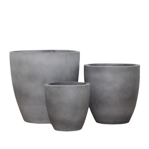 Ventes en gros de pots à fleurs en béton décoratifs modernes avec trou de drainage, design écologique pour les espaces verts, emballage personnalisé - Product Image 1