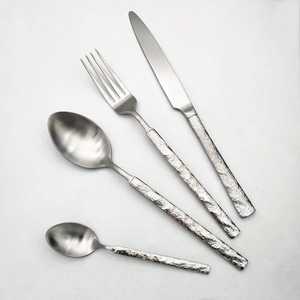 Ensemble de couverts de luxe à prix réduit, de haute qualité, en acier inoxydable, cuillère, fourchette, couteau, pour hôtel, élégant, en métal, acier inoxydable - Product Image 4