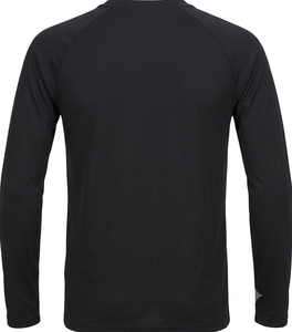 WARPRO INDUSTRY Boys' Black Long Sleeve Rash Guard Quick Dry Breathable 230g Spandex/Polyester <b>Compression</b> <b>Shirt</b> Left Sleeve - Product Image 4
