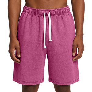 Shorts décontractés pour hommes, effet délavé, coupe classique, shorts vintage, mélange de coton doux, shorts en tricot d'été pour hommes - Product Image 3