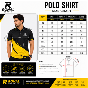 Solid Best Color Men's Short Sleeve <b>Polo</b> Shirt Black Yellow Design Quick Dry Sporty Style Knitted Polyester Front LogoQuick Dry - Product Image 6