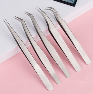 Factory Direct Sale Beginner's Tool Grafting Eyelash Tweezers Straight Head False Eyelash Tweezers - Product Image 4