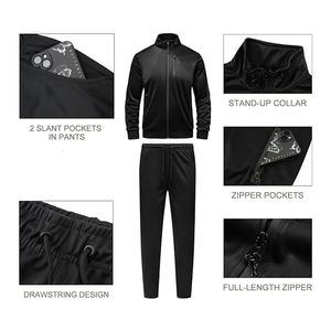 Factory Price Unisex Jogger Pocket Hoodie Pants <b>Tracksuit</b> Set Hip Hop Patchwork Printing Sweatsuits Casual Spring Breathable - Product Image 4