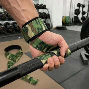 Correas de Levantamiento Acolchadas Premium con Camuflaje, para Entrenamiento, Fitness, Pull-Up, Soporte para Muñecas, Unisex - Product Image 1