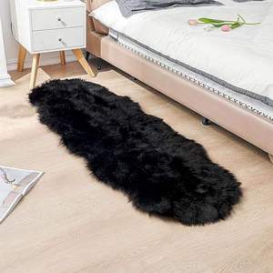 Alfombra de Piel Sintética de Oveja, Peluda y Esponjosa, de Alta Densidad, para Sofá, para Conjuntos de Alfombras - Product Image 2