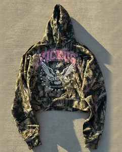 Sweat à capuche camouflage pour homme, épaules tombantes, 100 % coton, qualité supérieure - Product Image 1