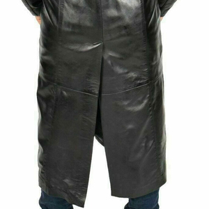 เสื้อโค้ทหนังแกะแท้สำหรับผู้ชาย – ทรงปกติ หนา 1.0–1.2 มม.  หน้าผ้าลายนูน  โลโก้สั่งทำได้  OEM ODM ขายส่ง - Product Image 5