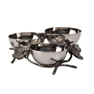 Luxury Dragonfly Metal Base Bowl Decorative Black Serving Bowl Centerpiece Stand Luxury Home Decor Bowl - Product Image 2