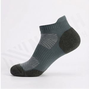 Custom <b>Men</b> Sports <b>Socks</b> Cushion Heel Tab Breathable Cotton Running Athletic Low Cut Performance Gym Workout Fit Customized <b>Color</b> - Product Image 3