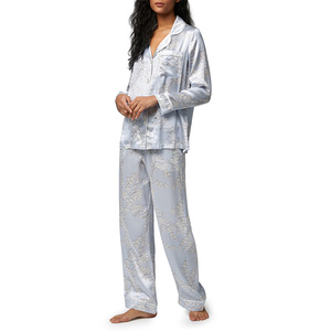 Conjunto de Pijamas de Seda Satinada de Alta Calidad 2026 para Mujer, Ropa de Dormir Suave de Seda de Hielo, Camisones de Seda para Mujer - Product Image 4