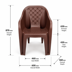 Modern Durable Plastic Leisure Living Room Chair with Slat Back Design Stackable Polyester Liner for Home Furniture Use Bedroom - Product Image 3
