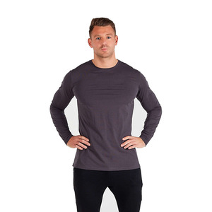 Camisetas Básicas de Manga Larga para Hombre, 100% Algodón, Personalizadas, Casuales, Lisas, de Punto Jersey, para Invierno, Estilo Urbano, con Diseño Bordado - Product Image 1