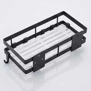 Premium Black <b>Metal</b> <b>Wall</b> Mounted <b>Cabinet</b> Rack with Sturdy Storage Shelves Holder Exclusive Design for Multipurpose Kitchenware - Product Image 3