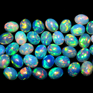Australian Opal Doublet Cabochon Oval Cut Multi <b>Fire</b> Natural Gemstone Jewelry Making Loose Gemstones All Sizes Available - Product Image 5
