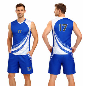 Conjunto de Uniforme de Voleibol Personalizado, Camiseta sin Mangas Sublimada, Uniforme de Equipo con Número Personalizado, Camiseta y Pantalones Cortos Deportivos - Product Image 1
