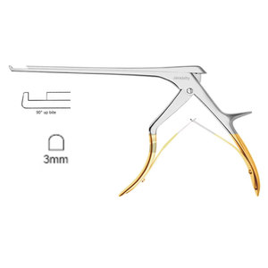 JACKBILLY Rongeur manuel orthopédique de haute qualité, type Kerrison, à angle de 90 degrés, pour plaque fine de 3 mm, en acier inoxydable - Product Image 1