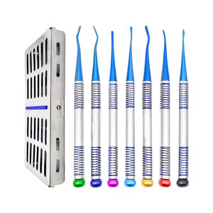 Ensemble d'élévateurs PDL en titane pour implants dentaires, 8 pièces, en acier inoxydable, periotomes de luxation pour chirurgie buccale et extraction dentaire - Product Image 1