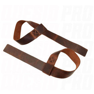 Leather Weightlifting <b>Straps</b> with Custom Logo Heavy Duty Grip Support for Deadlift Pull Ups and Strength Training Gym Workout - Product Image 4