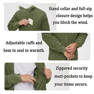 Veste polaire zippée intégrale pour homme, douce, thermique, chaude, pour les sports de plein air, la randonnée, le camping, les voyages, veste d'hiver décontractée pour homme - Product Image 3