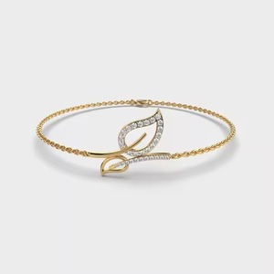 Elegant Design leaf Shape Diamond <b>Bracelet</b> For Women Moissanite Diamond <b>Bracelet</b> At Reasonable Price - Product Image 1