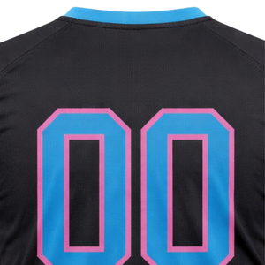 Maillot de football américain personnalisé par sublimation, col en V, respirant, en polyester, uniforme d'équipe, fabricant OEM ODM en gros - Product Image 6