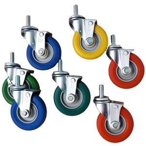 Pro-Performance Wear-Resistant Pu Workbench Casters Set Of 4 Pcs With 360-Degree Swivel And Quick-Install <b>Kit</b> For Workshop Racks - Product Image 1