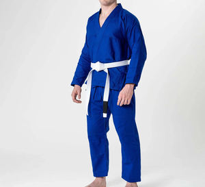 Men's <b>Blue</b> Judo Uniform 100% Cotton Breathable Martial Arts Wear Regular Fit Adult Size - Product Image 4