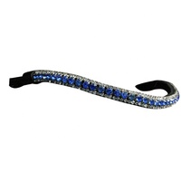 Bandeau cheval en cuir avec strass
