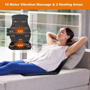 Faltbare Shiatsu-Massagematte mit 10 Vibrationsmotoren für Ganzkörperentspannung - Product Image 5